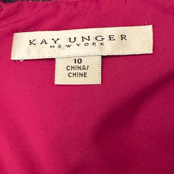 KAY UNGER TESSA LACE T-LENGTH DRESS - Picture 8 of 9